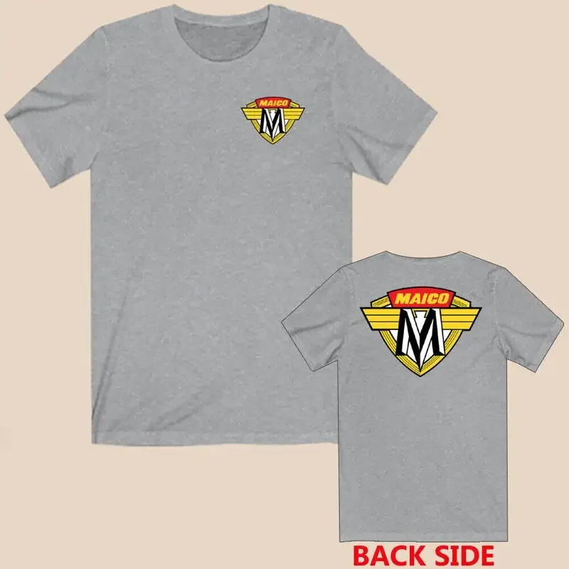 Maico Motorcycles Men's Grey Size S 5XL 2 sided T shirt