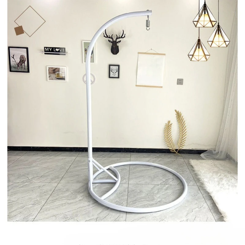 Basket rattan chair fringed hanging chair base bracket single double indoor outdoor swing base boom floor bracket