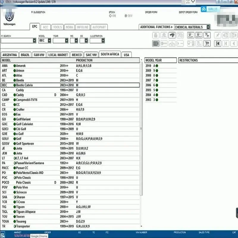 2024 Hot ELSAWIN 6.0 with E T/ K 8.5 Software up to 2024 Group Vehicles Electronic Parts Catalogue for A-udi for V-W For S-eat