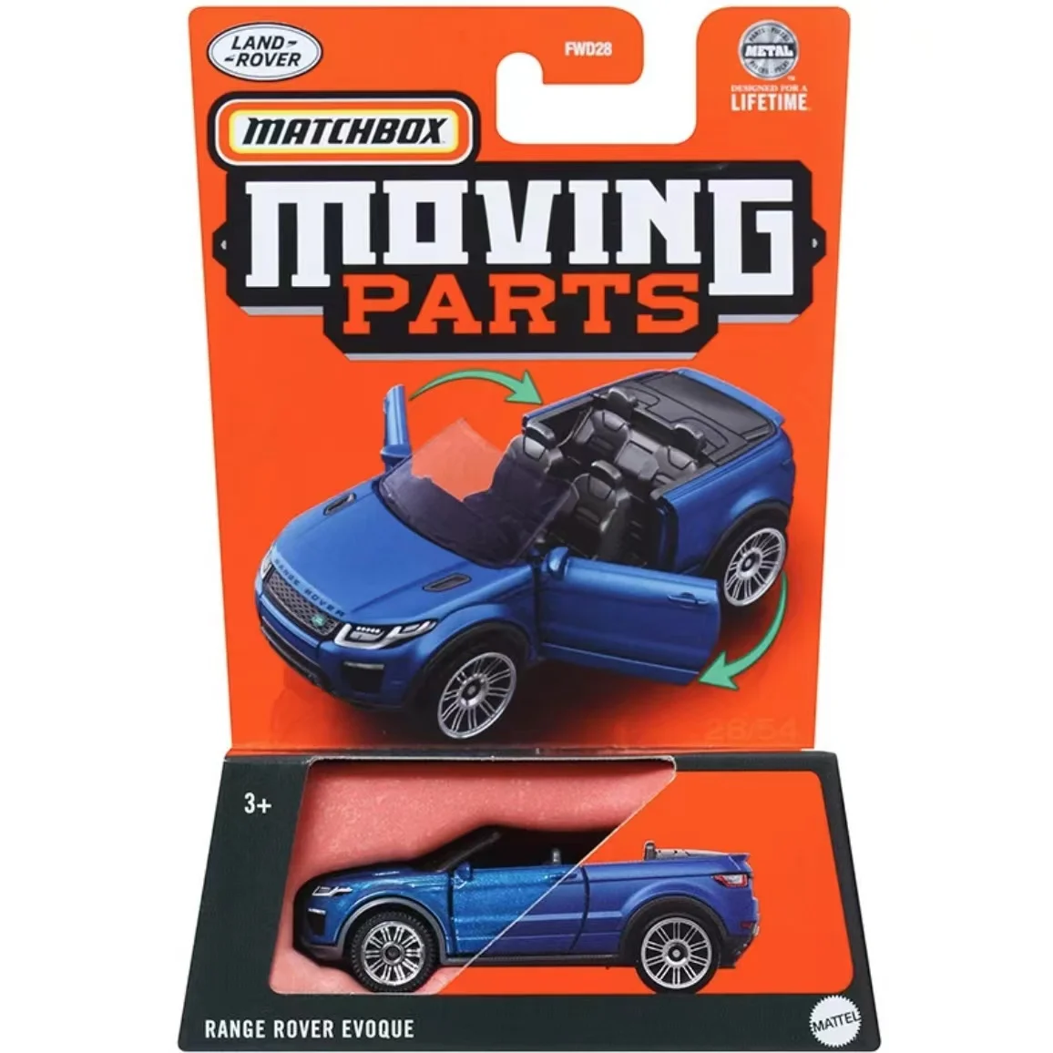 Piezas móviles de coche Matchbox originales, juguetes fundidos a presión para niños, modelo de vehículo Opel Mokka Nissan Townstar Porsche Taycan,