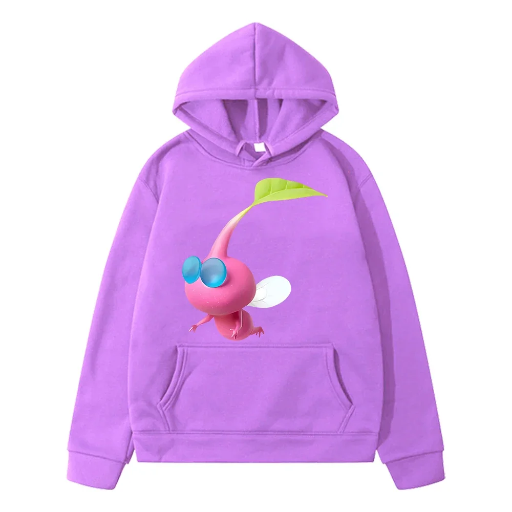 Pikmin game graph Print anime hoodie Fleece sweatshirt boy girs clothes Autumn Jacket pullover y2k sudadera hoodies kids clothes