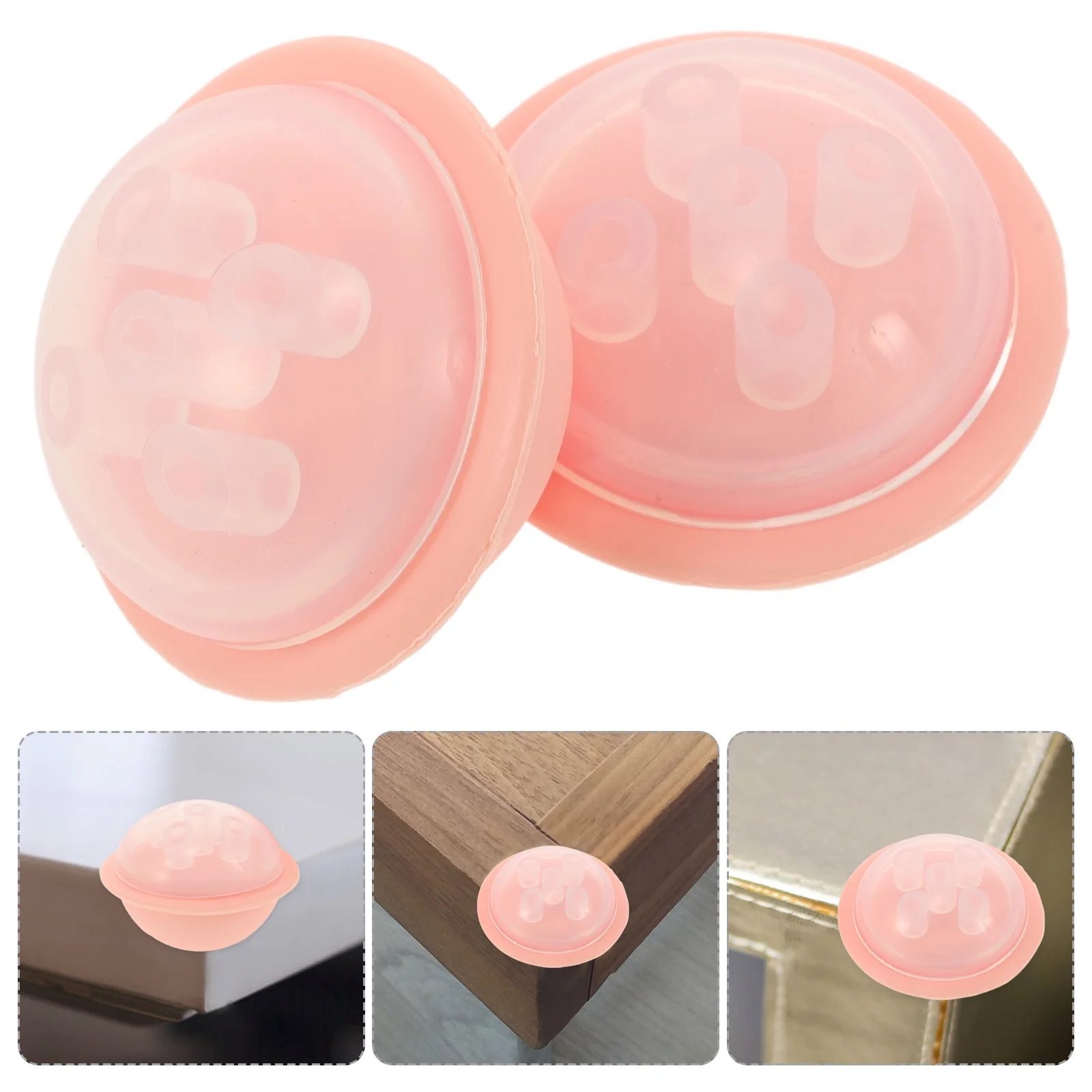 2 Pcs Anti-collision Corner Cabinet Baby Proof Guards Protector Protectors Furniture Edge Table for Spherical