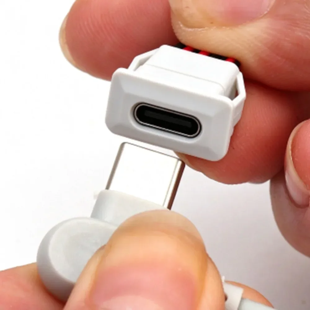 10-1PCS USB Type-C To 2Pin Connector Snap-in Waterproof Socket Charger with Female Socket Speed Jack Charging Port Digital Cable - view 6