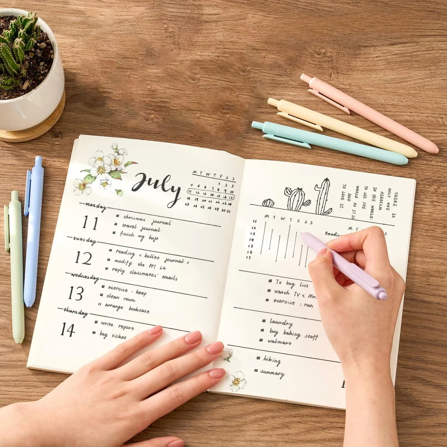 Intrekbare pen met zachte gelinkt, 11 pakjes zwarte inktpen, schattige pen, zachte emmer met fijne punt van 0,5 mm