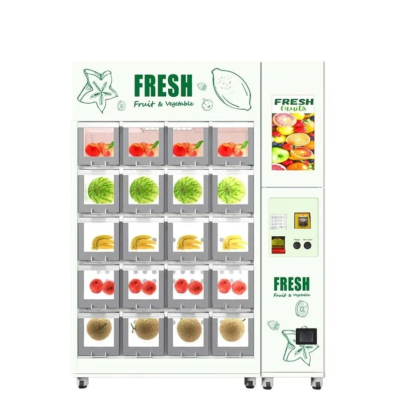 Hot salesNew Touch Screen Locker Vending Machine Fruit And Fresh Vending Machine For Retail Items