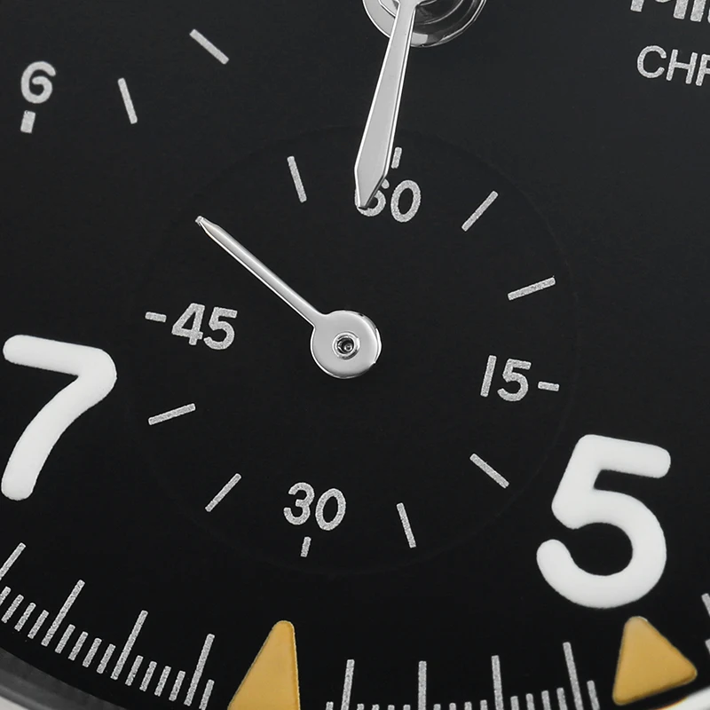 Militado ML1868KF Retro VK67 Quarz-Chronographenuhr, Edelstahlgehäuse, 3 Zifferblätter, wasserdicht, 100 m, Multifunktions-Militäruhr – Detail 13