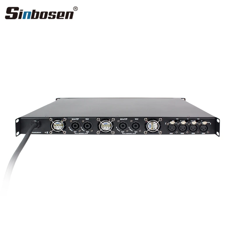 Sinbosen digital amplifier K4-800 DSP 1u 4 channel X 800W stereo Professional amplifier home outdoor audio for sale