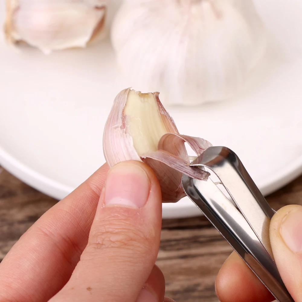 5/1PCS Garlic Peeling Clips Stainless Steel Manual Quick Peeling Machines Onion Garlic Vegetable Strippers Kitchen Gadget Tools