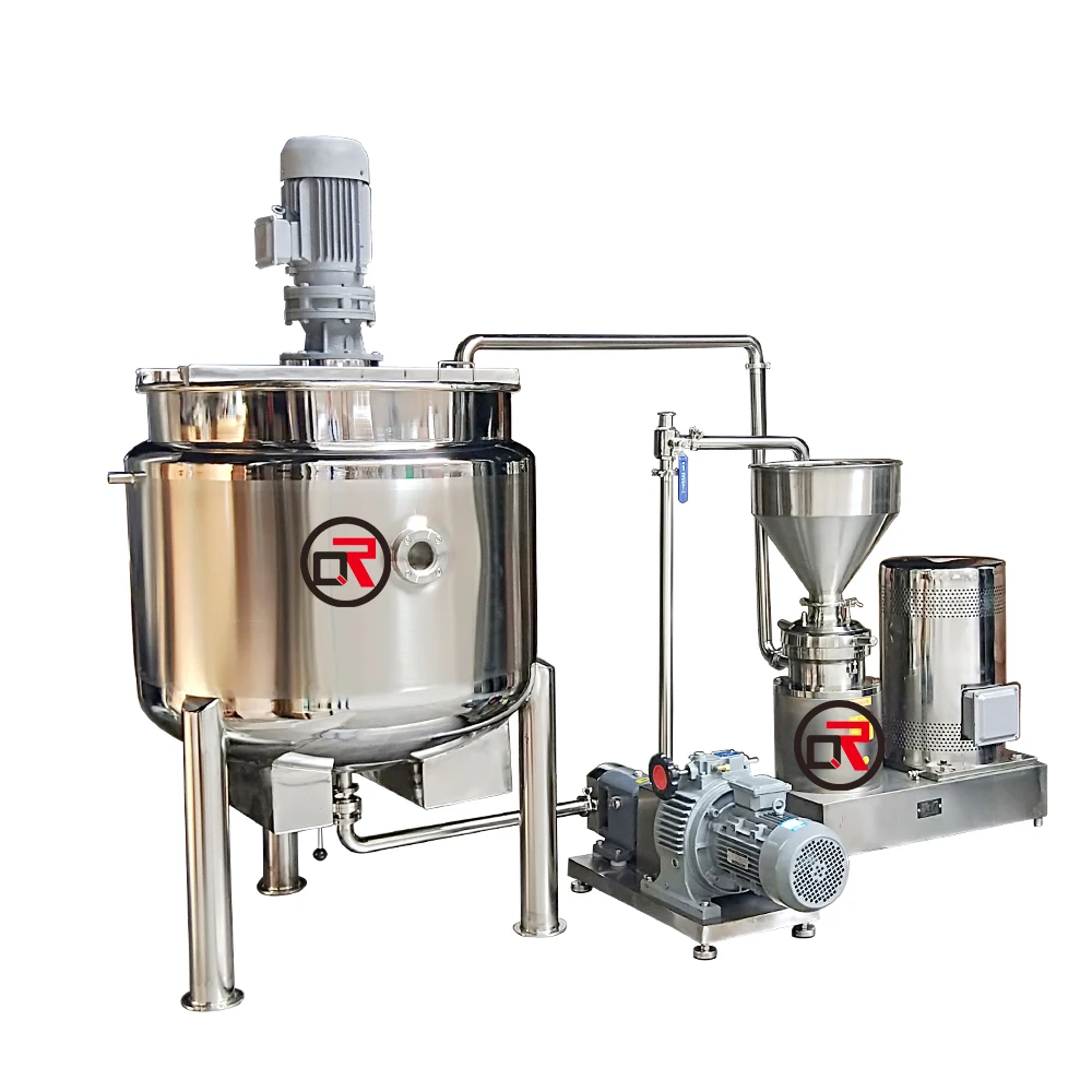 300-5000l Stainless Steel Mixing Tank With Stirrer Stainless Steel Mixing Tank With Jacketed Electric Heating