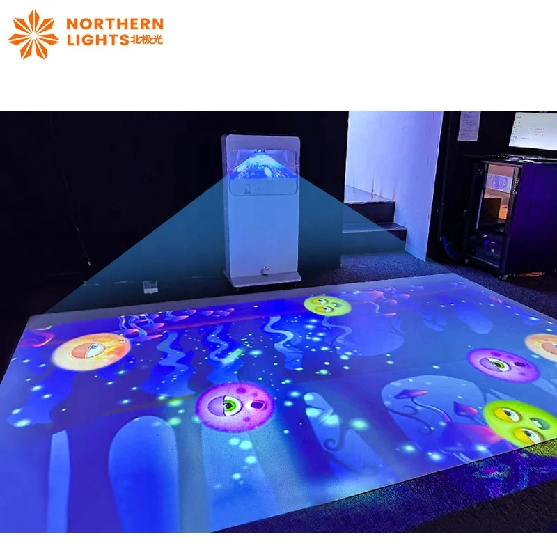 Mobile Interactive Floor Projector For Kids Game Ground Interactive Projection For Kids Game Park