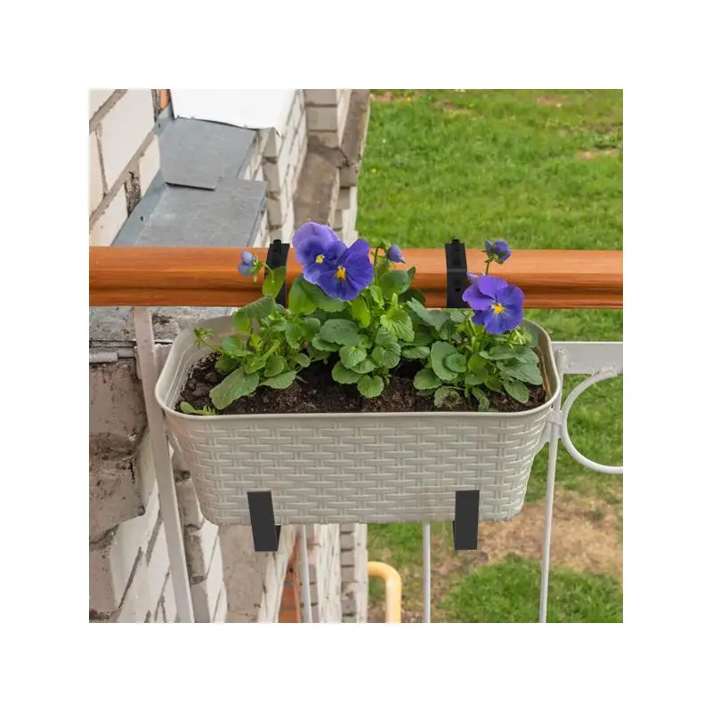 Braket Penyangga Pot Besi Tugas Berat dengan Baki yang Dapat Diperpanjang 6.1-11.6 inci & Pengait Dua Tingkat yang Dapat Disesuaikan 2.36-6.9 inci