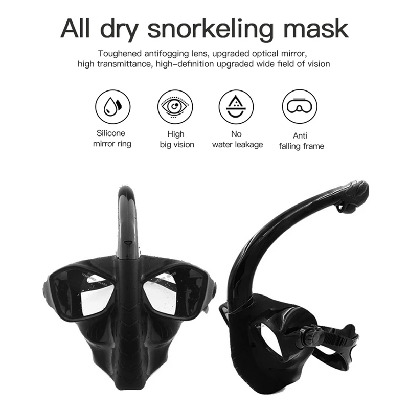 Snorkeling Diving Masks Tube Dive Set Swimming Goggles Underwater Aspirator Equipment Full Face Mask Water Proof