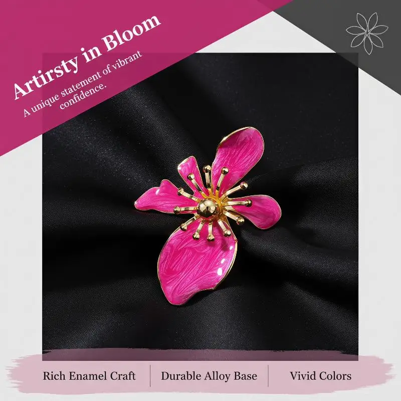Luxury Shiny Crystal Metal Brooch Pins Elegant Anti-rust Jewelry for Women Men Wedding Party Banquet Wear