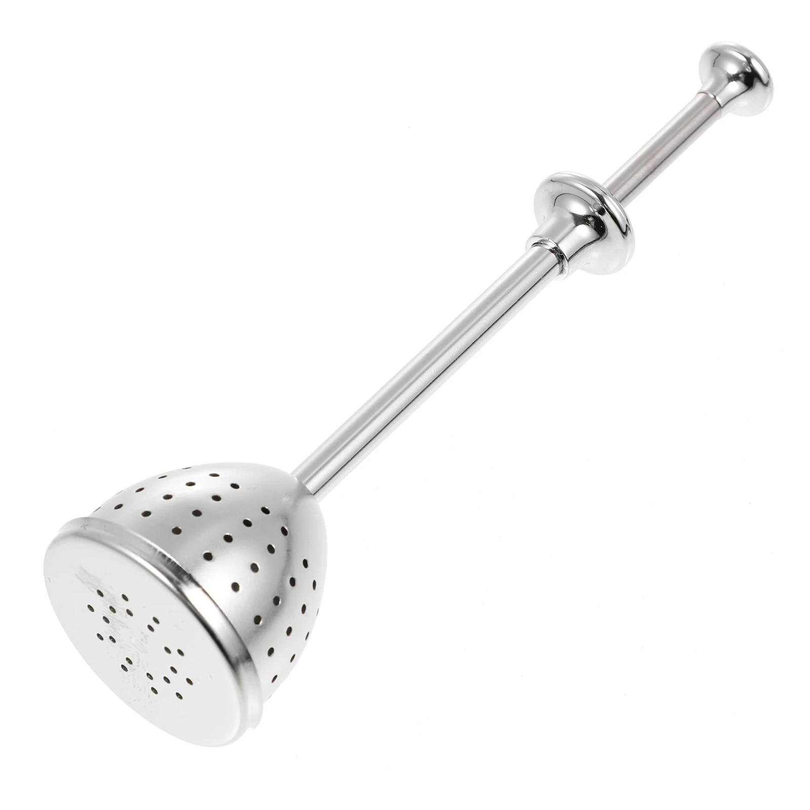 

Stainless Steel Tea Strainer Infuser Fine Round Hole Filter Large Size Portable Kitchen Bar Supplies High Temp Resistant