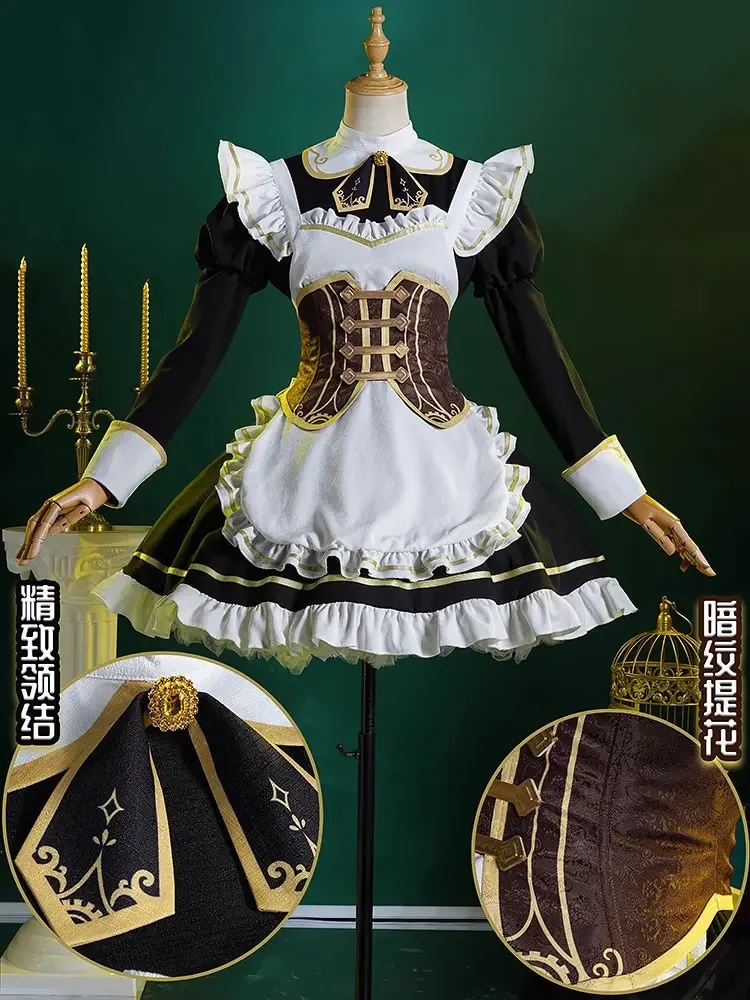 Game Identity V Gardener Emma Woods Cosplay Costume Cute maid Dress Halloween Punk Suit Anime Clothing Custom Made