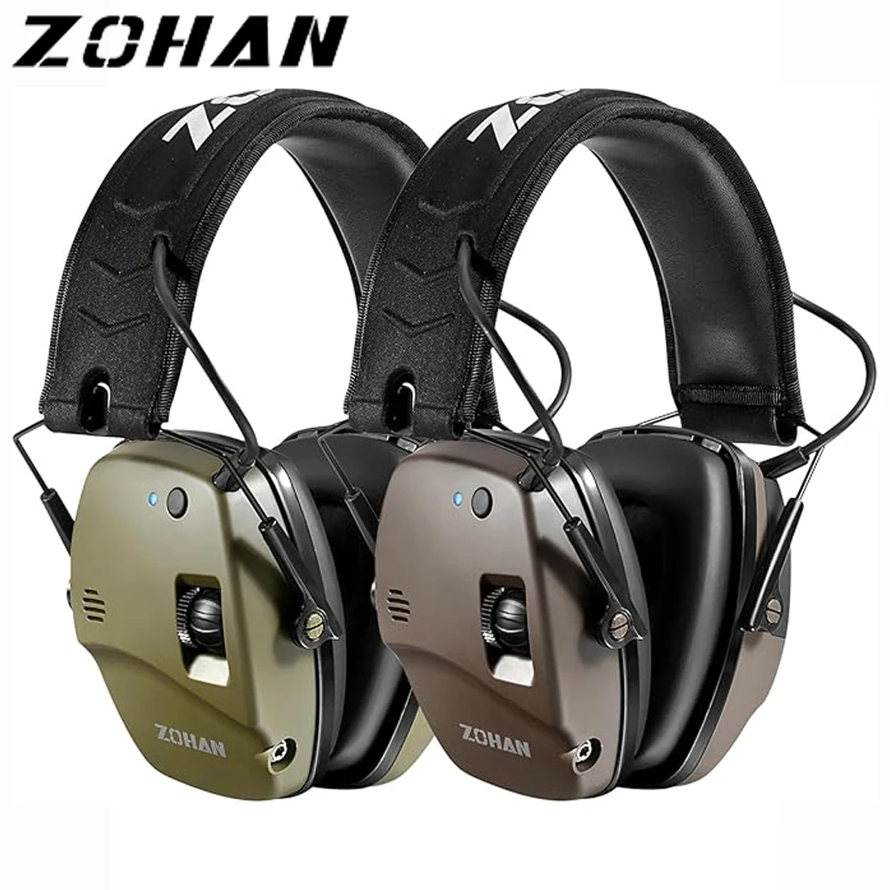 ZOHAN Anti Noise Earmuffs Hearing Protector Bluetooth Hunting Shooting Headphones for Active Tactical Wireless Noise Reduction