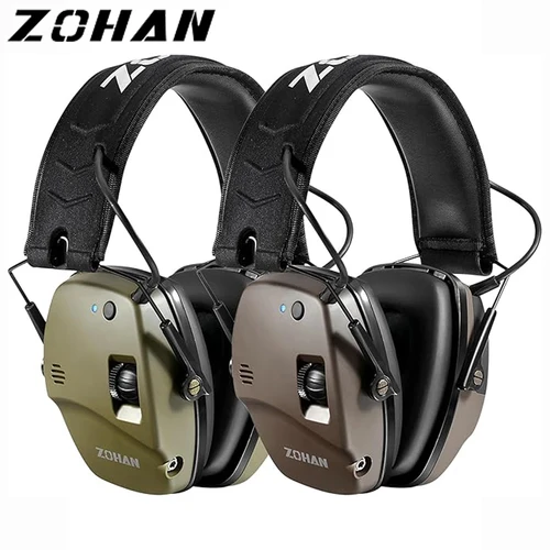 ZOHAN-orejeras antiruido, Protector auditivo, Bluetooth, caza, tiro, auriculares para reducción de ruido inalámbrica táctica activa