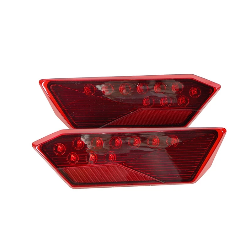 2PCS Red LED Tail Lights For Polaris RZR 1000 900 XP 4 Turbo 2014-2019 2412341 2412342