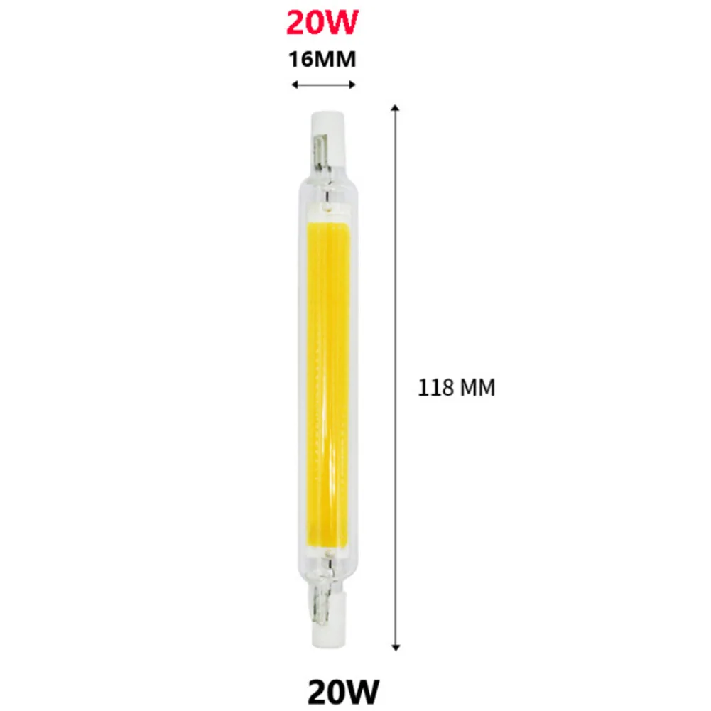 R7S LED 118mm Bulbs Dimmable 20W 360° Lighting Warm Natural Cool White For Home Office Decorative Lighting 2-Pack