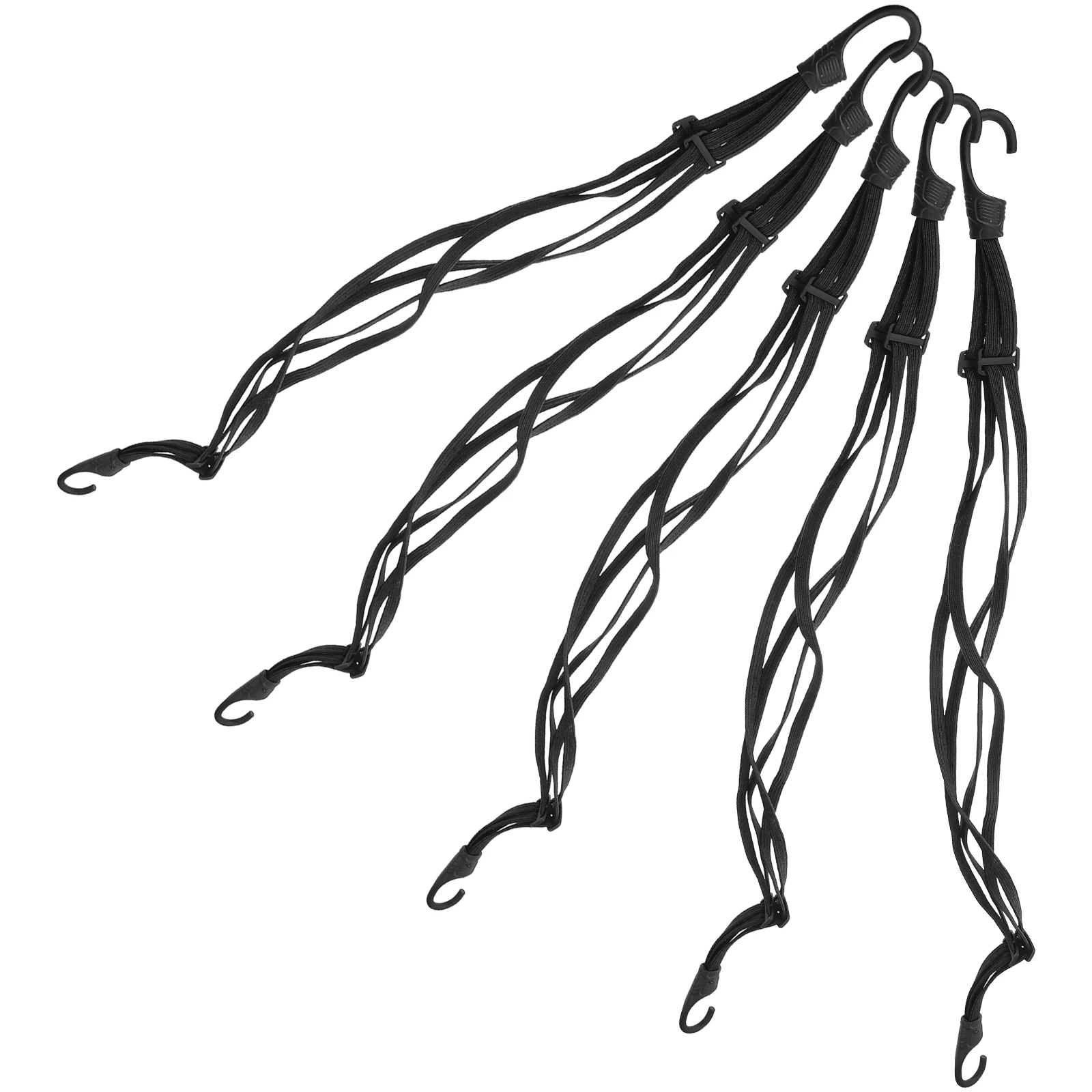 

5pcs Bungee Cords Elastic Tension Ropes High Elasticity for Bike Motorcycle Accessories Anti Loss Design Cargo Straps