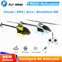 FLYWING FW200 RC Helicopter 8CH with H1 Flight Controller V2 3D Stunt GPS Brushless Motor Flybarless RTF 6CH Scale helicopter