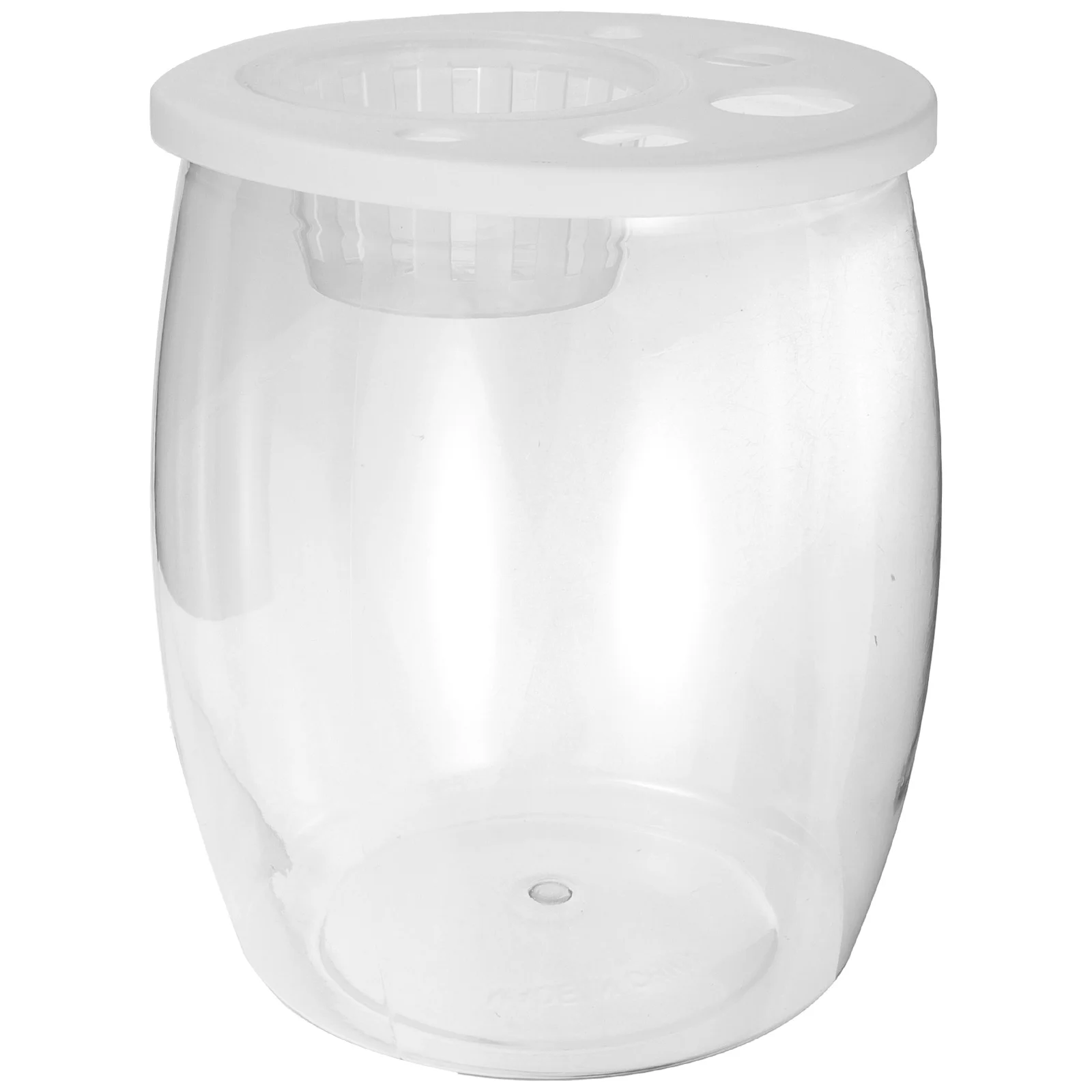 

Plastic Fish Tank Desktop Clear Bowl Home Decor Portable Aquarium Goldfish Breeding Box Small Tank Office Living Room namental