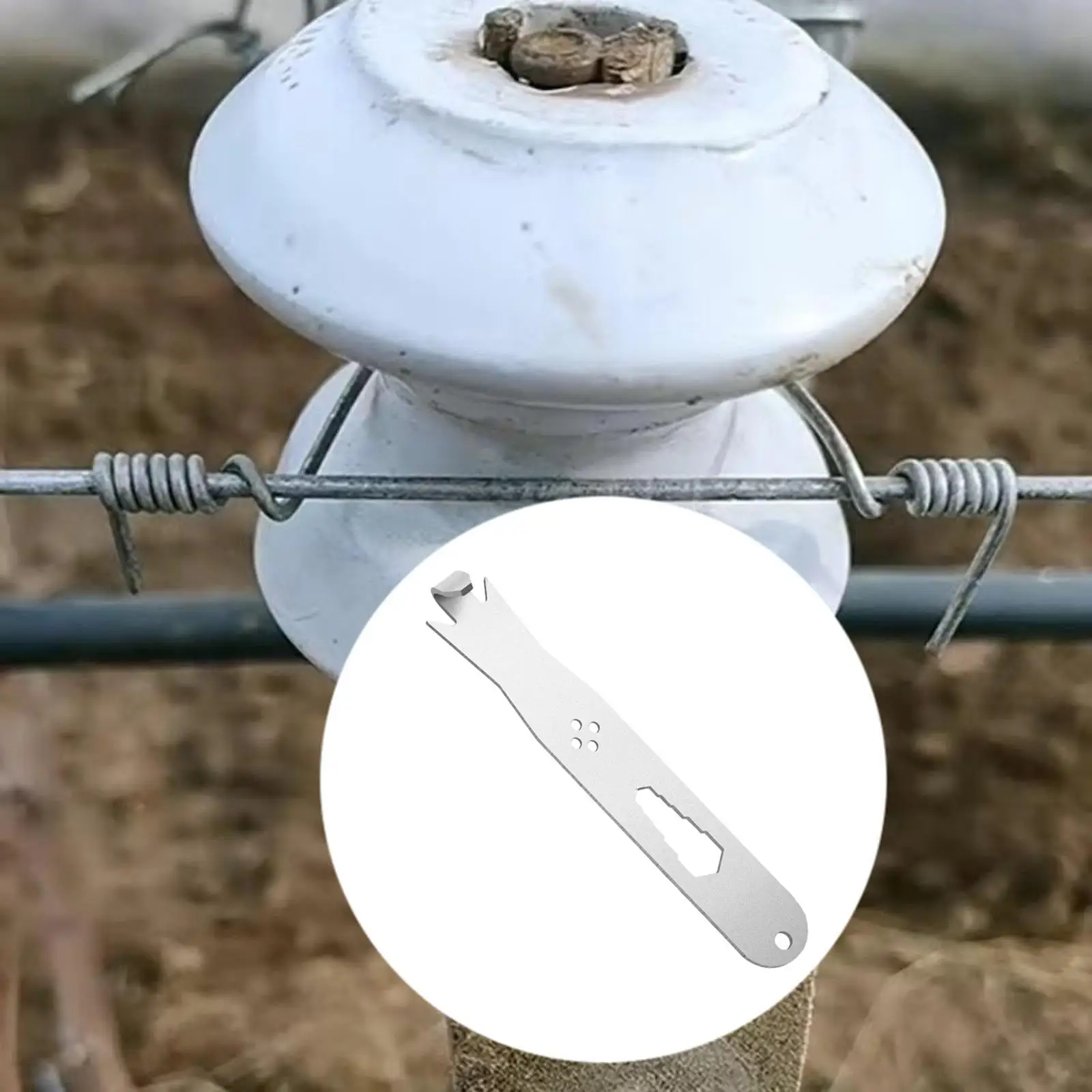 Heavy Duty Fence Wire Twisting Tool Practical Metal Wire Fixing Tensioner for Outdoor Use