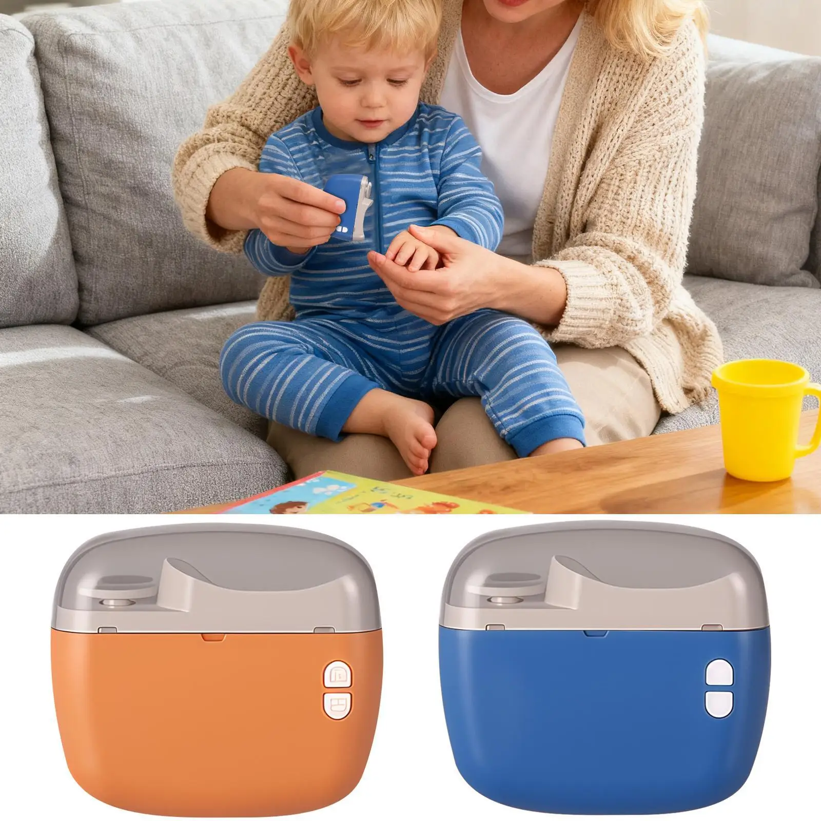 Coupe-ongles électrique silencieux à 2 vitesses, outils de manucure, broyeur pour bébé et adulte, coupe-ongles automatique, manucure, polissage, soins infirmiers