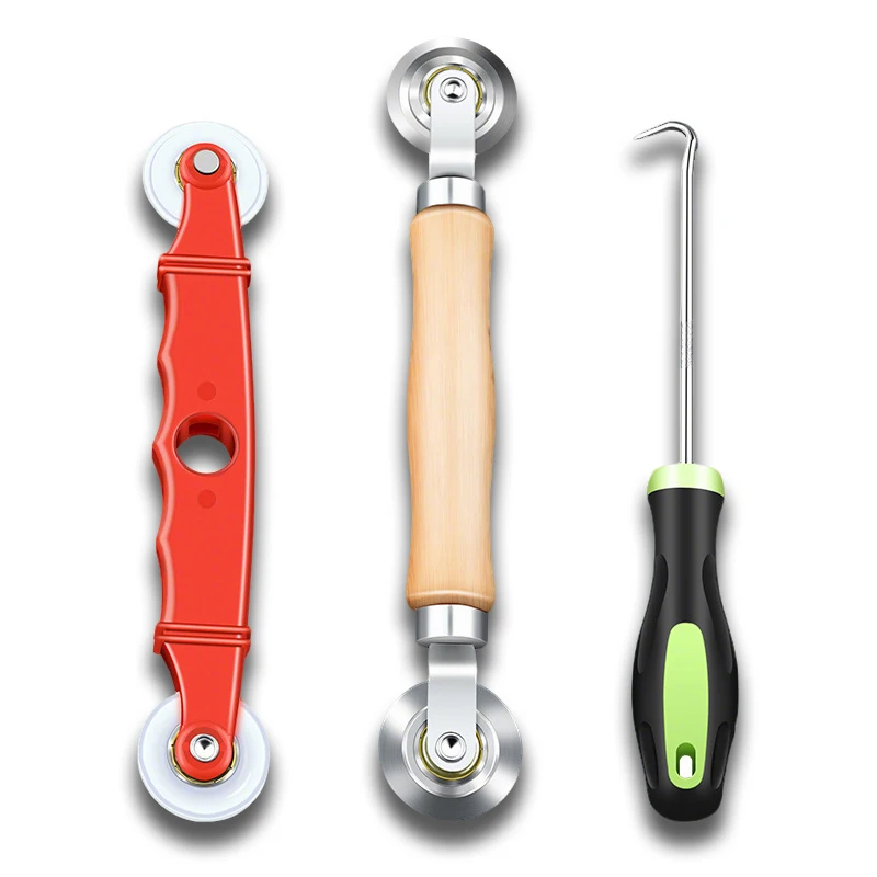 

Window Screening Installation Tools Rubber Rolling Wheel Screen Rolling Pressing Wheel Door Window Hand Crank Spline Roller 1pcs