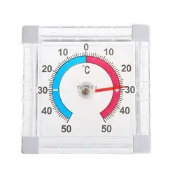 1pc Hot Sale Temperature Thermometer Window Indoor Outdoor Wall Garden Home Graduated Disc Measurement