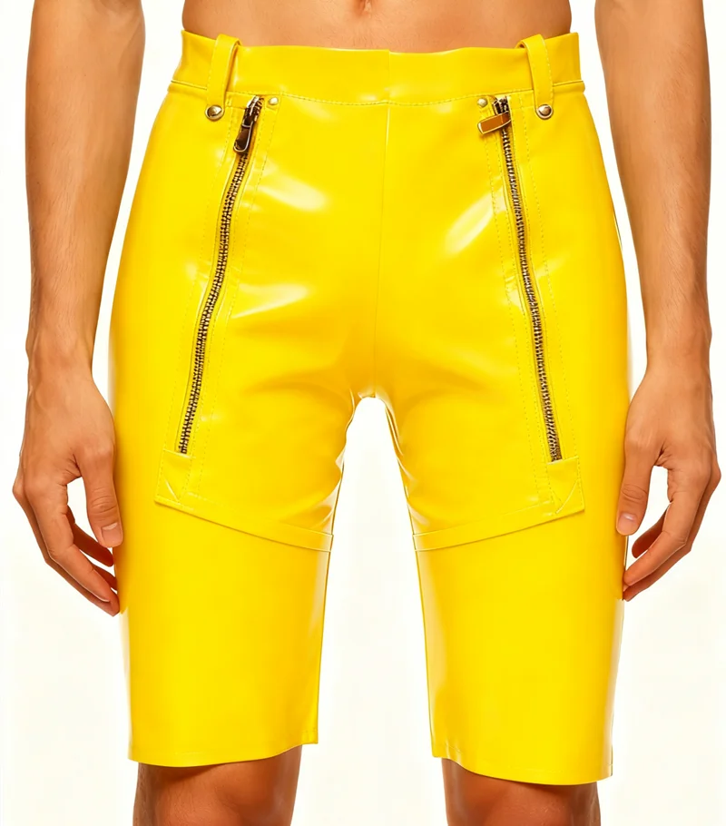 

Latexanzug Anzug Rubber Ganzanzug sports shorts Cosplay Handmade customization, zippers on both sides