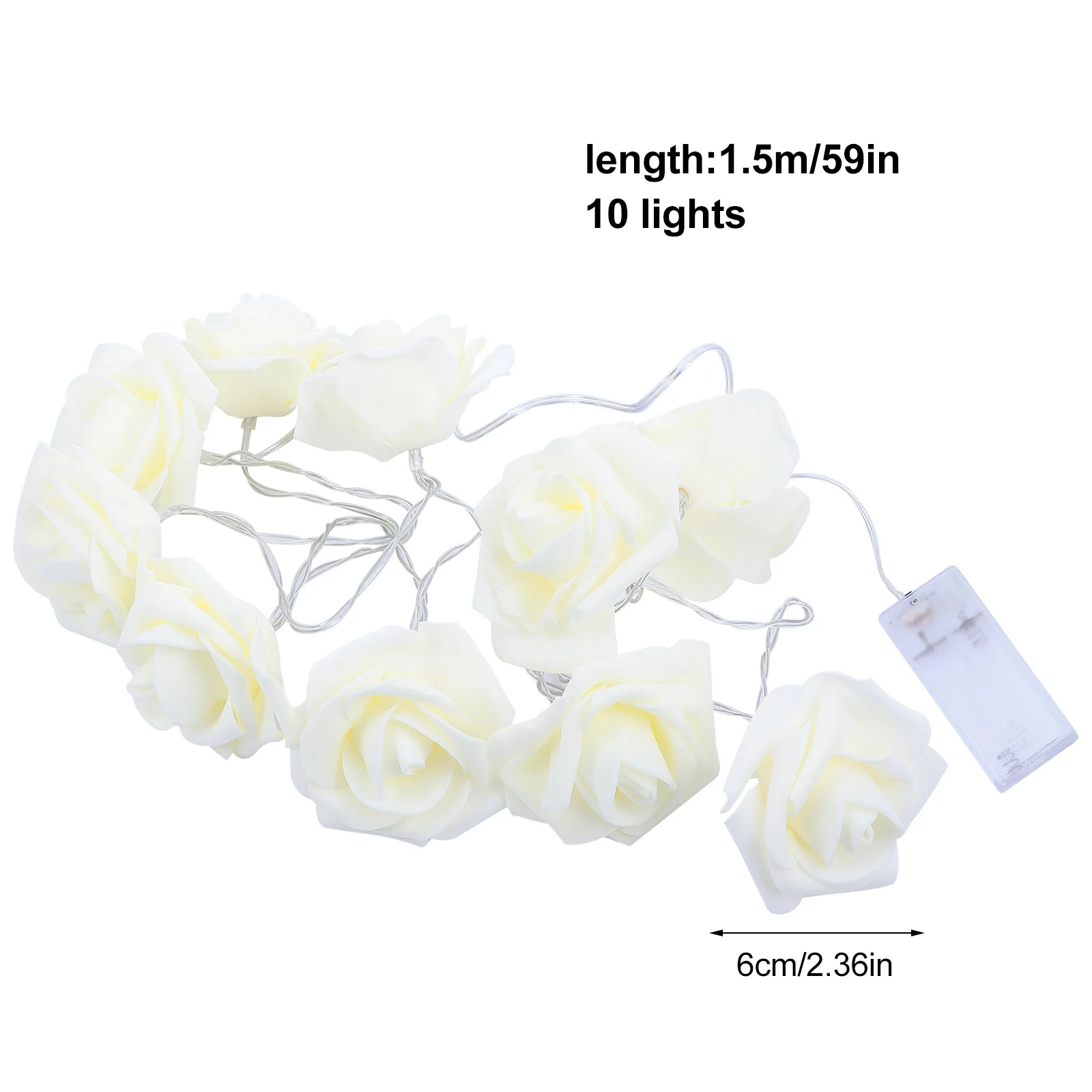 1 قطعة سلسلة أضواء LED بيضاء دافئة لعيد الميلاد 15 متر رومانسية ديكور حفلات داخلي إضاءة جو عيد الميلاد #2