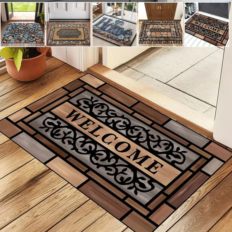

Entryway Doormat Dirt-Resistant Wear-Resistant, Non-Slip Indoor Floor Rug, Carpet for Entrance Hallway Living Room,Washable Mat