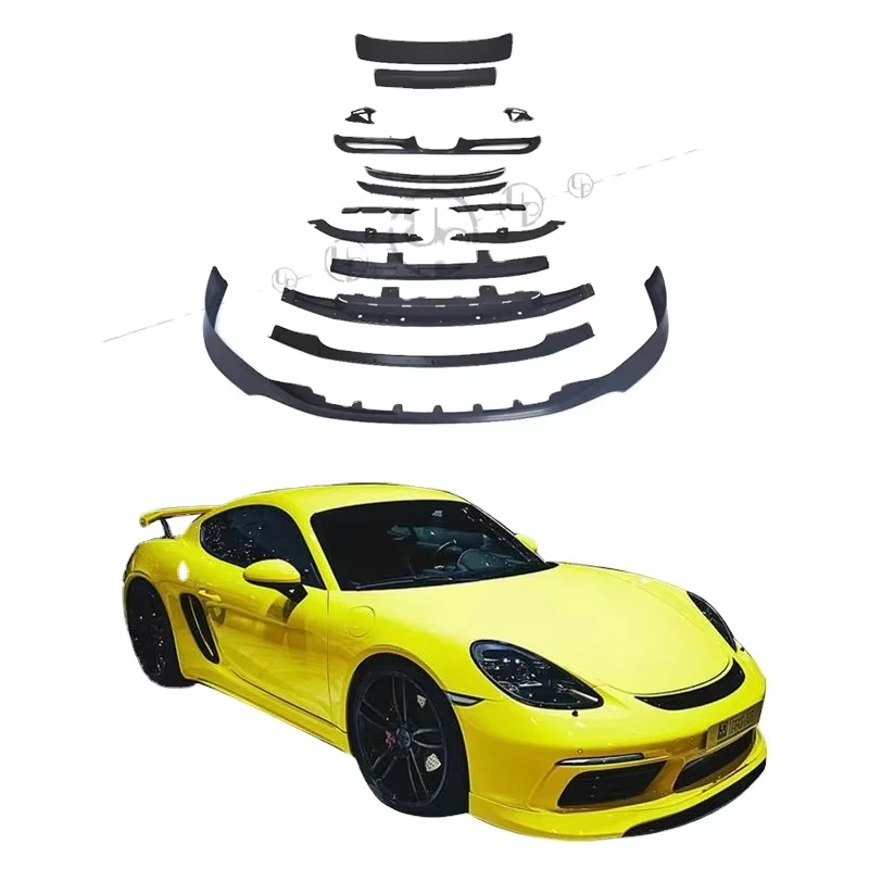 For 718 Upgrade Te Chart Style  Front Lip Rear Spoierl Wing Auto Body Parrts 718 TART Body Kits