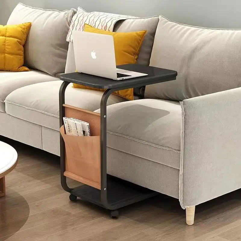 Household removable side table, simple small mini corner  small square sofa side multi-functional bed