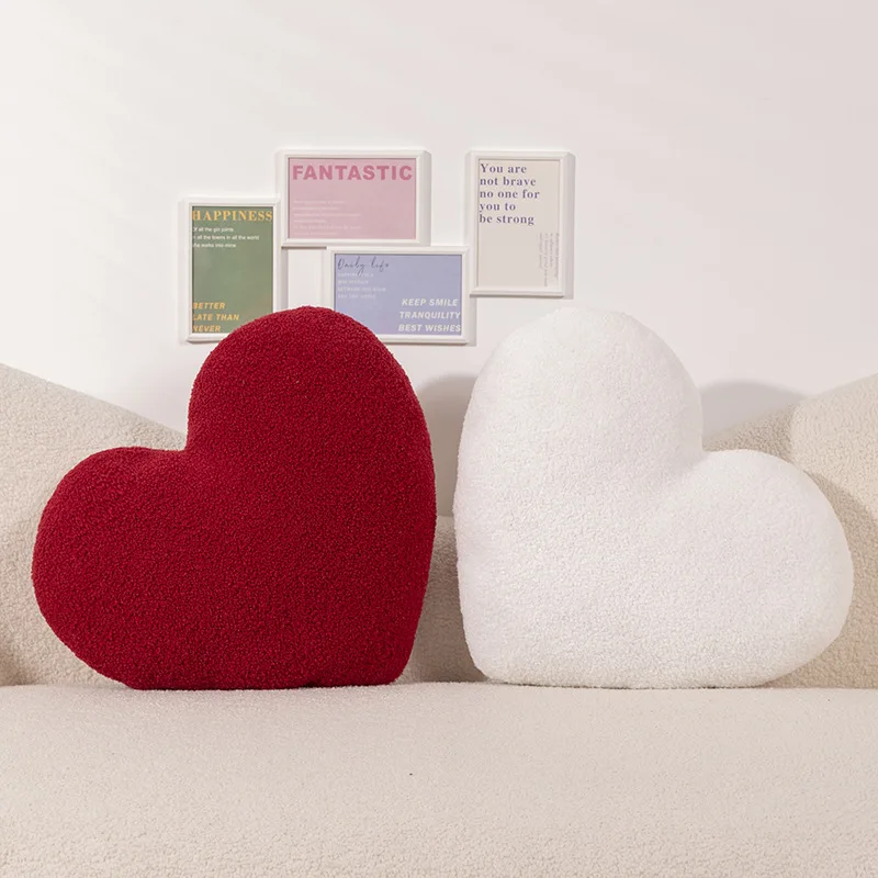 Fluffy Plush Pillow Soft Comfortable Bedside Cushion Home Fabric Pillow Cute Ins Style Stuffed Toy for Relaxing on Bed