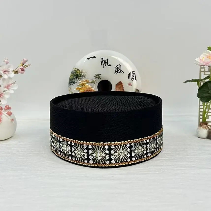 Free Shipping Malaysian Boat Caps For Men Clothing Muslim Hat Turkey Tax Kipa Kufi Saudi Islamic Prayer Luxury Summer Mesh 03578