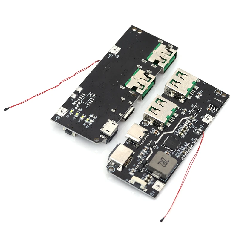 QC4.0 QC3.0 LED Dual USB 5V 4.5A 22.5W Micro/Type-C USB Mobile Power Bank 18650 Charging Module Temperature / Circuit Protection