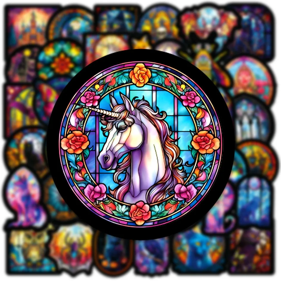 50 قطعة القوطية الرجعية الماس الفن زهرة ويندوز مقاوم للماء ملصقات الكتابة على الجدران للدراجات حساب اليد BulingBulingStickers Store #3