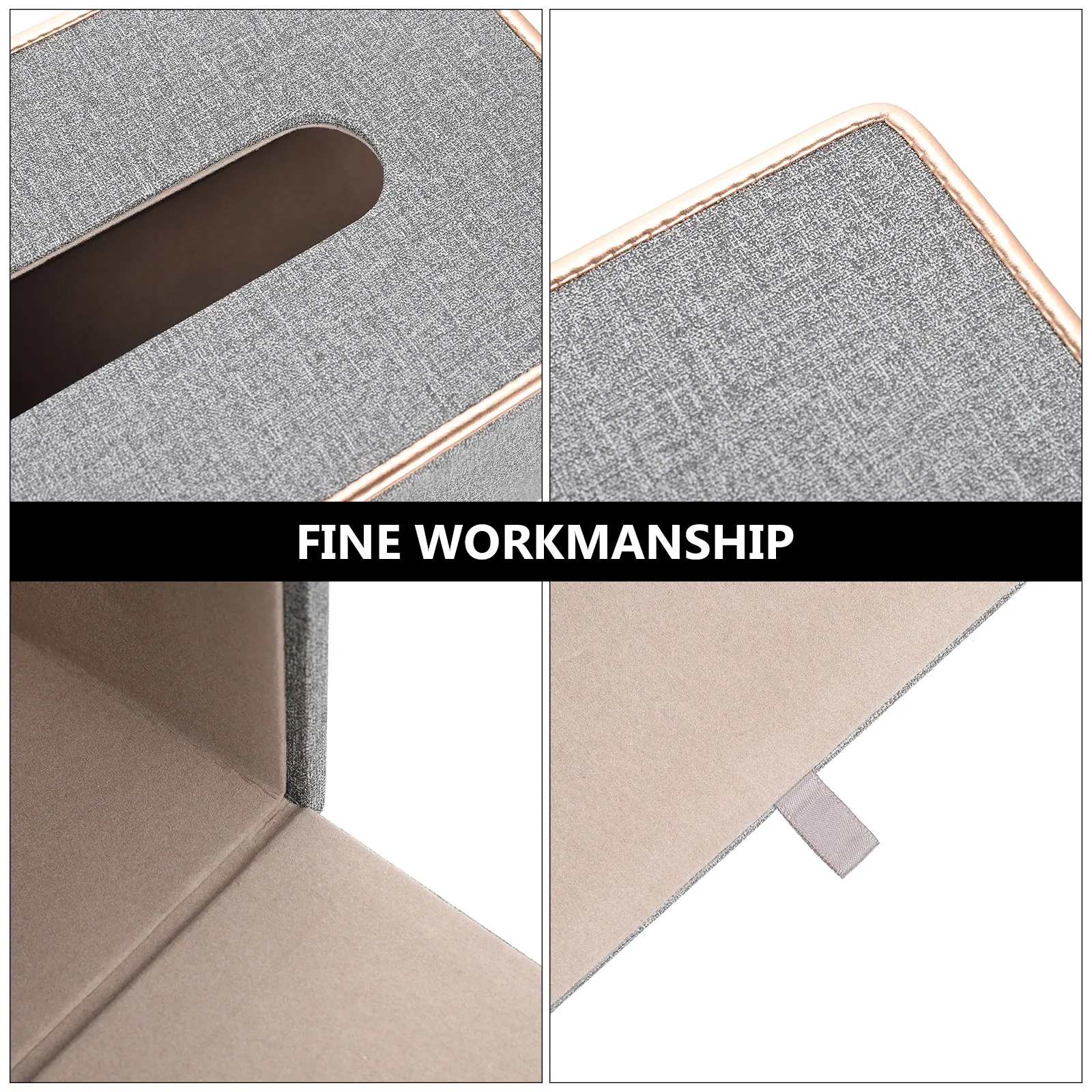 

Tissue Box High-grade Material Sturdy Soft Hand Feeling Long Service Time Creative Design Multi-purpose Desktop