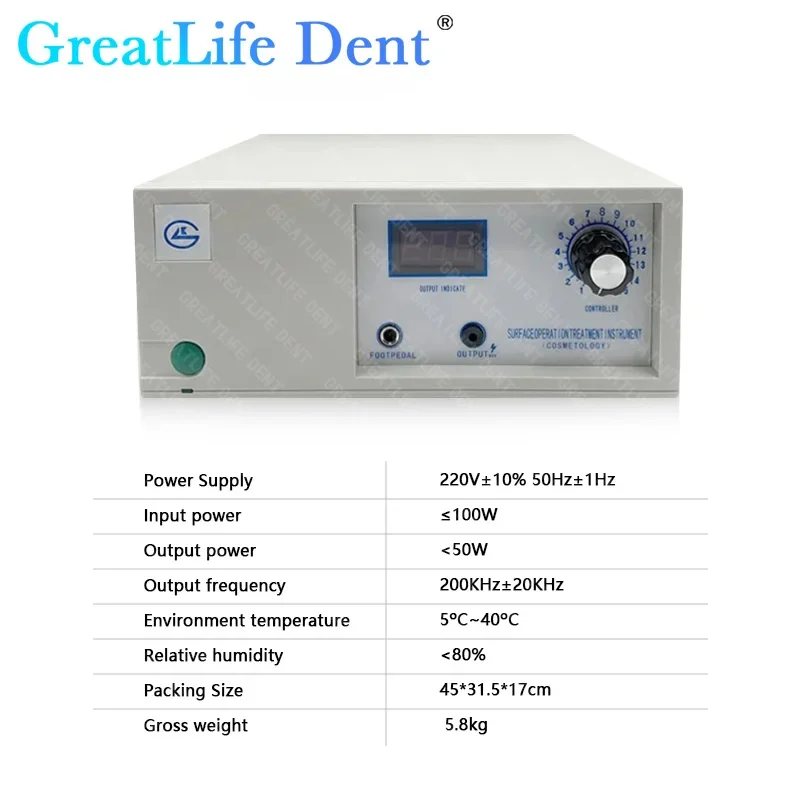 Greatlife důlek vysoký frekvence electrocautery lehký terapie LK-3 elektrický nůž zubní elektrický iontový chirurgické léčba stroj