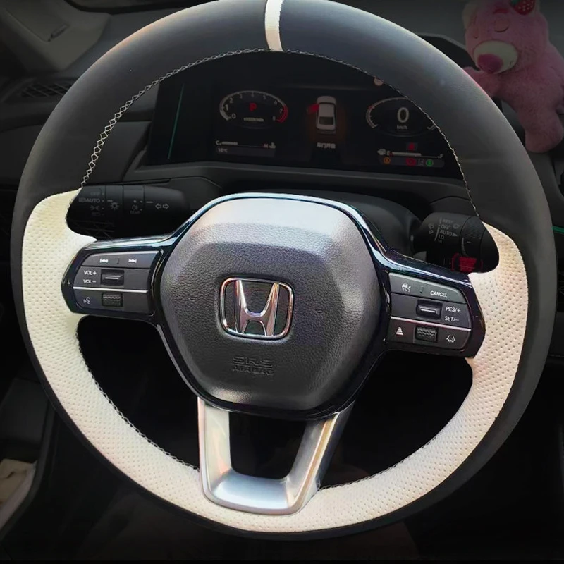 for Honda Civic 11 Accord 11 CRV CR-V HRV HR-V ZRV 2023-2026 Breeze 2025 Pilot 2023 Car Steering Wheel Covers Artificial Leather