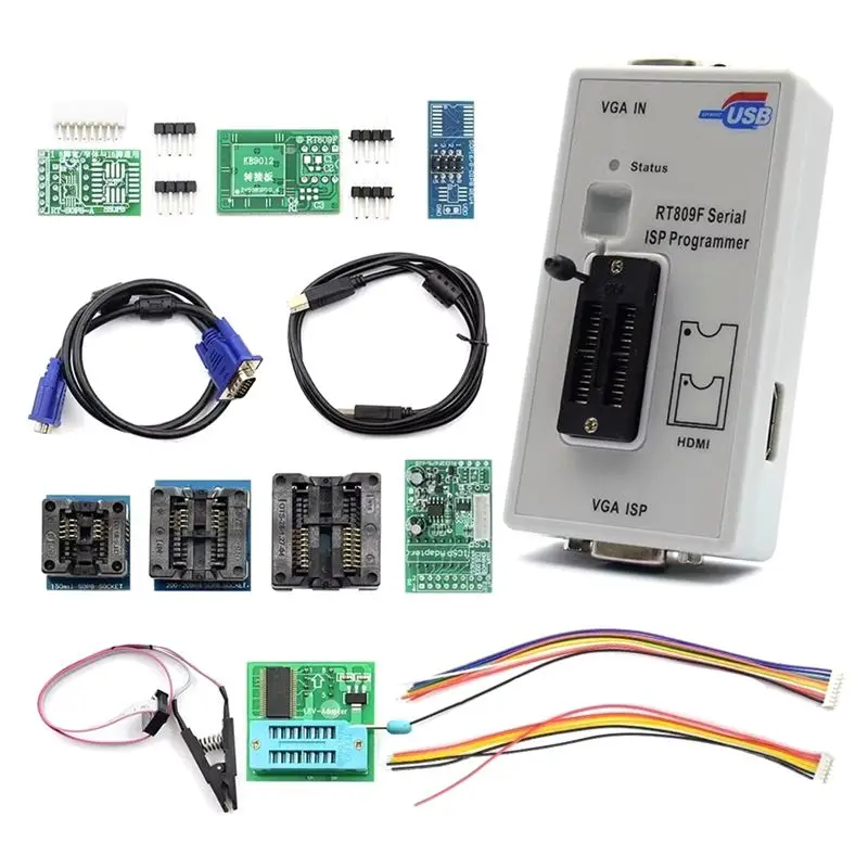 AA94-RT809F Serial ISP Programmer Kit With Adapters Universal Programming Tool