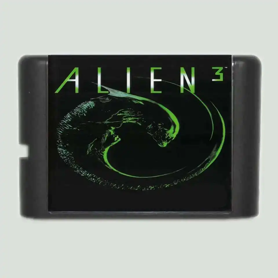 Alien-tarjeta de juego MD de 16 bits gratis para Sega Mega Drive, Genesis, 3 regiones