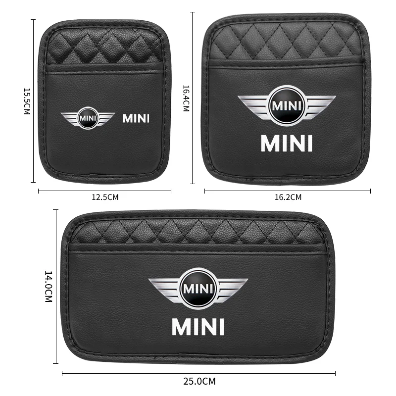 Car Styling Storage Box Pocket Organizer Stickers Auto Accessories For Mini Cooper One S JCW R55 R56 R60 F55 F56 F60 Countryman