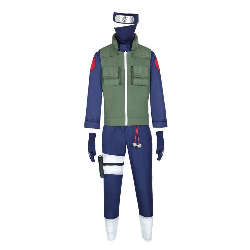 

Hemixush Anime Cos Hatake Kakashi Cosplay Costume Party Uniform Full Set Male Suit