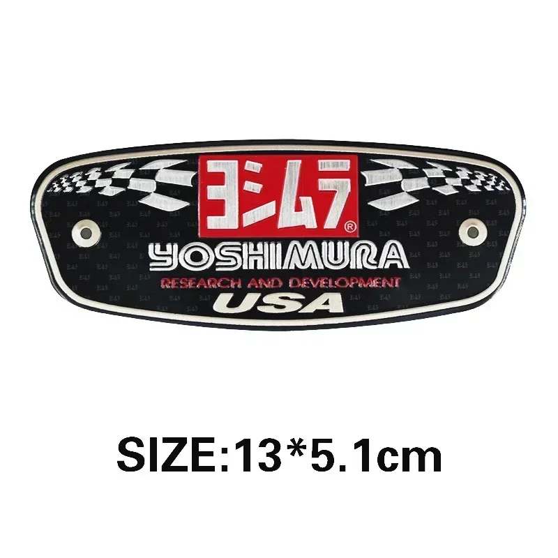 Motorcycle Exhaust Tip Pipe Stickers CF Moto Aluminium 3D Heat-resistant Decals for Yoshimura Two Brother Arrow Modified Parts