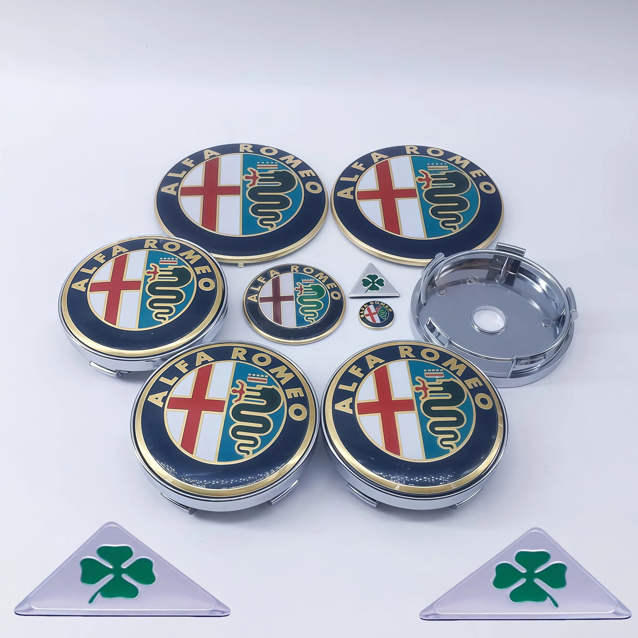 

2026 Горячая автомобильная наклейка, 1 комплект, 11 шт., крышки ступицы колеса, декоративные наклейки для Alfa Romeo GT 159 147 156 166, размеры 14 мм-74 мм Modif