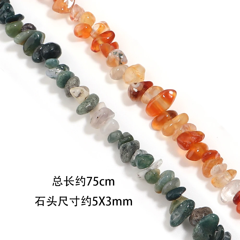 300 Stück unregelmäßige natürliche Steinperlen, Achat, Kristall, Tigerauge, Jade, Kies, lose Abstandsperlen für die Schmuckherstellung, DIY-Zubehör – Detail 1