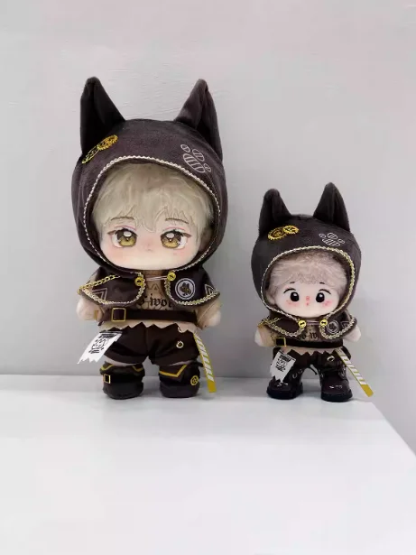 Traje de uniforme con orejas de lobo dorado para Cosplay, traje informal sin atributos, zapatos, pantalones, 10 cm, 15 cm, 20cm